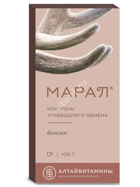 МАРАЛ Контроль углеводного обмена бальзам 100г N1 (Алтайвитамины, РФ)