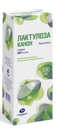 ЛАКТУЛОЗА сироп (фл.) 500мл N1 (КАНОНФАРМА, РФ)