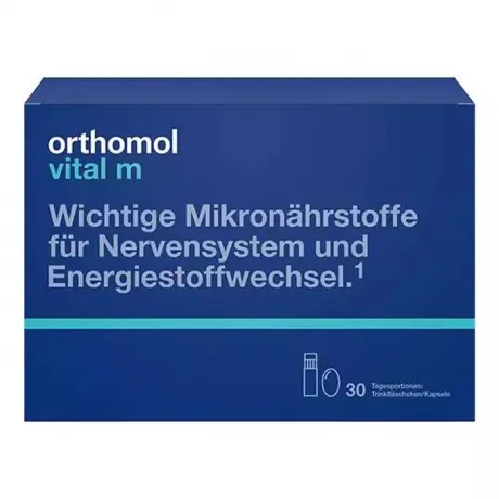 ОРТОМОЛЬ ВИТАЛ М набор N30+30 (жидк. фл. 20мл + капс 800мг) (Ортомол Фармазевц, ГЕРМАНИЯ)