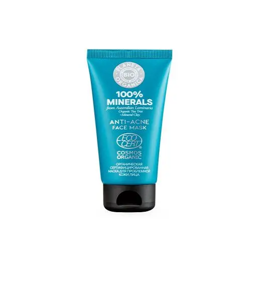 ПЛАНЕТА ОРГАНИКА БИО 100% Minerals маска для лица д/проблемн кожи 50мл (Планета Органика, РФ)