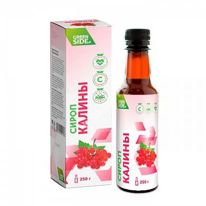 КАЛИНЫ СИРОП с медуницей (фл.) 250г (Грин Сайд, РФ)