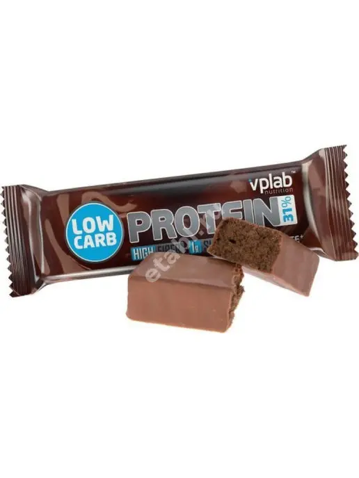 ЛОУ КАРБ ПРОТЕИН БАР ВПЛаб (VPLab) батончик 35г N1 Шоколад (ВП Лаборатори, ВЕЛИКОБРИТАНИЯ)