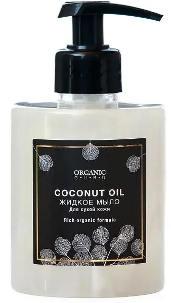 ОРГАНИК ГУРУ Coconut Oil мыло жидкое д/сухой кожи 300мл (Скай Органик, ВЕЛИКОБРИТАНИЯ)