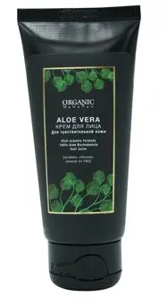 ОРГАНИК ГУРУ Aloe vera крем для лица д/чувств кожи 60мл (Скай Органик, ВЕЛИКОБРИТАНИЯ)