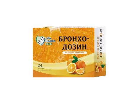 БРОНХО-ДОЗИН пастилки 2.5г N24 Апельсин (Принц Супплико, ИНДИЯ)