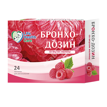 БРОНХО-ДОЗИН пастилки 2.5г N24 Малина (Принц Супплико, ИНДИЯ)