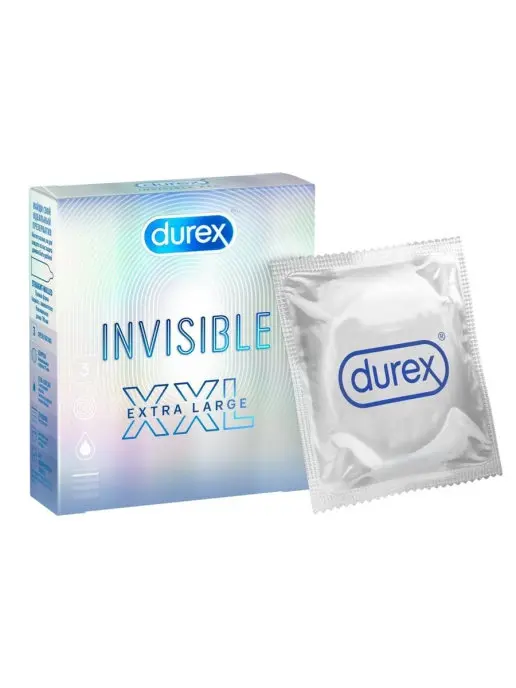 ДЮРЕКС (DUREX) Invisible презервативы ультратонкие XXL N3 (РЕКИТТ БЕНКИЗЕР, ВЕЛИКОБРИТАНИЯ)