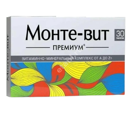 ВМК А-Zn МОНТЕ-ВИТ Премиум табл. N30 (ВнешторгФарма, РФ)