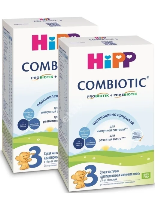 ХИПП (HIPP) Комбиотик смесь сухая молочная 3 10м+ 300г (Мильхвирстшафтлихе Индустри ГенильшафтГерфорд, ГЕРМАНИЯ)