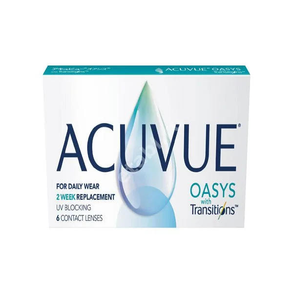 ЛИНЗЫ КОНТАКТНЫЕ Acuvue Oasys with Transitions 6шт традиц 2нед дневн б/цв -3.75 8.4 (Джонсон и Джонсон Вижн Кэер, США)
