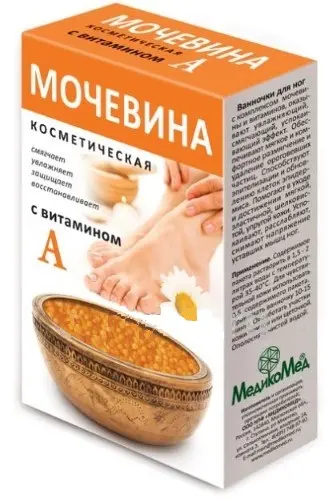 МОЧЕВИНА ванна для ног косметическая с витамином А 180г (МЕДИКОМЕД, РФ)