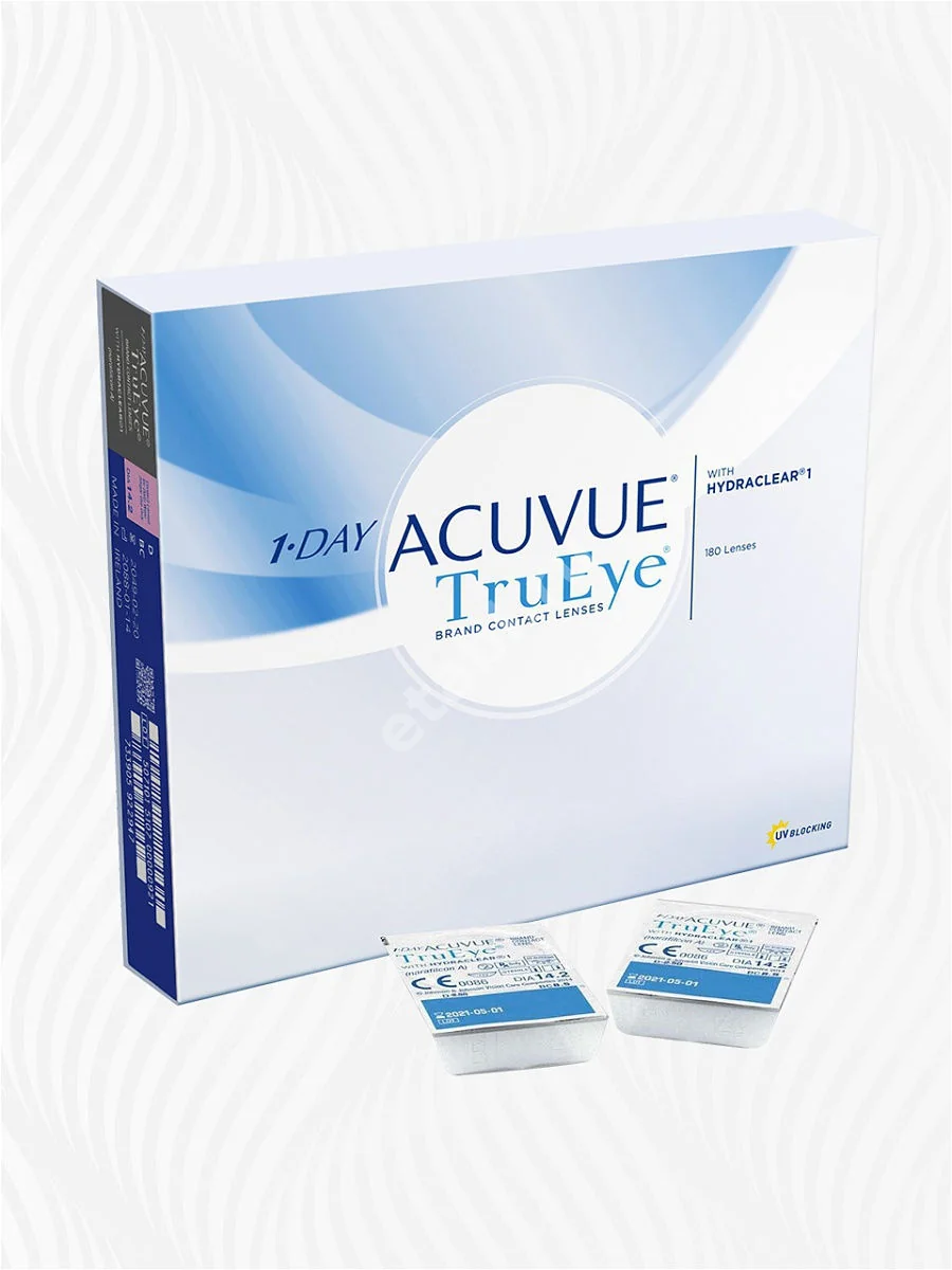 ЛИНЗЫ КОНТАКТНЫЕ 1-DAY Acuvue TruEye 90шт традиц 1день дневн б/цв -3.00 8.5 (Джонсон и Джонсон Вижн Кэер, ИРЛАНДИЯ)
