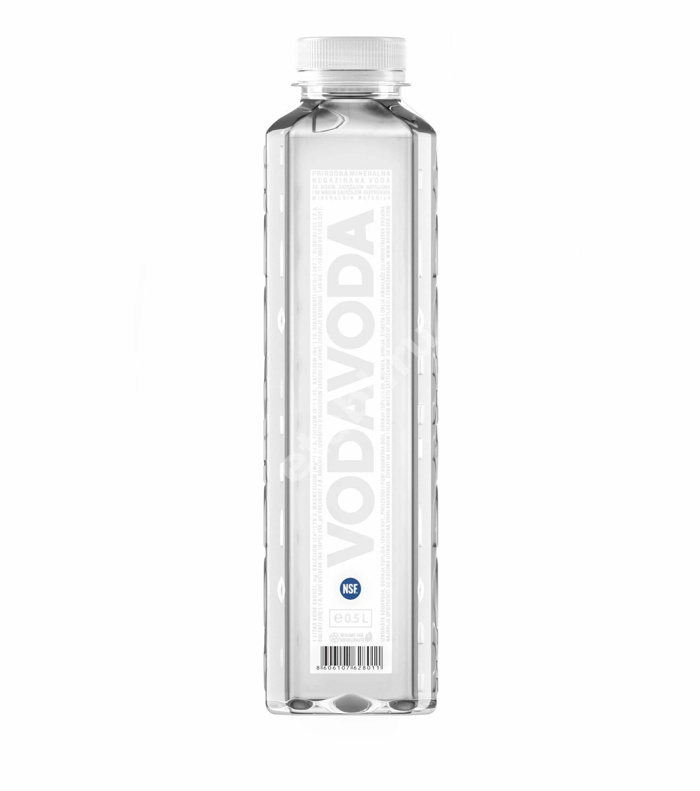 ВОДА МИНЕРАЛЬНАЯ Vodavoda негаз. (бут. п/э) 0.5л (Водавода, СЕРБИЯ)