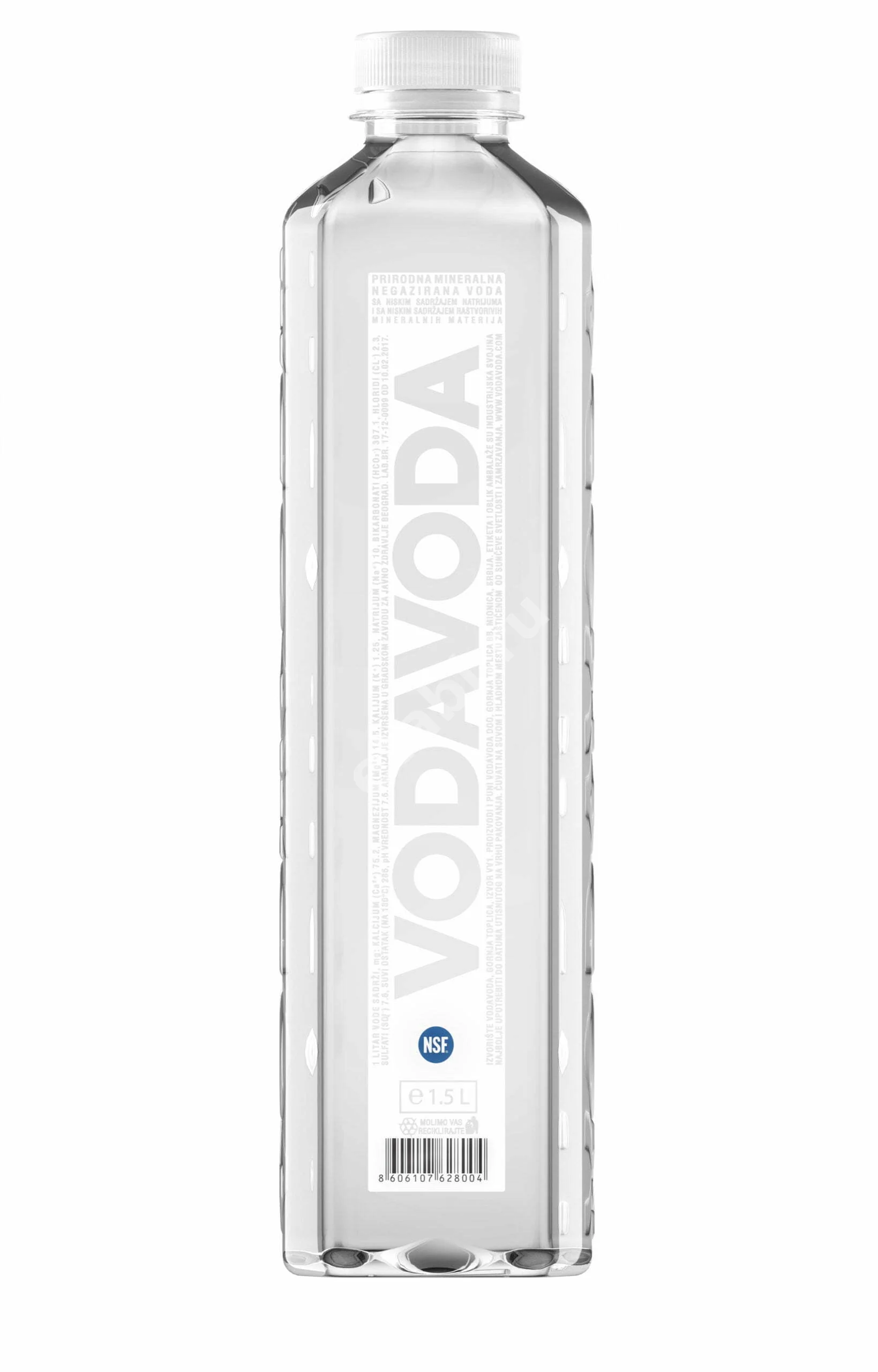 ВОДА МИНЕРАЛЬНАЯ Vodavoda негаз. (бут. п/э) 1.5л (Водавода, СЕРБИЯ)
