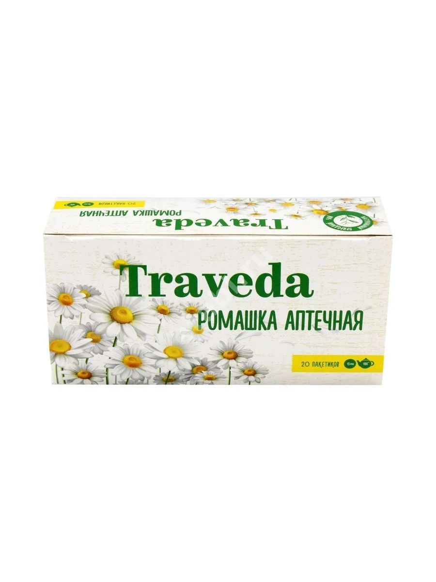 РОМАШКА ЦВЕТКИ Траведа чайный напиток (фильтр-пак.) 1.5г N20 (АКЛЕН, РФ)