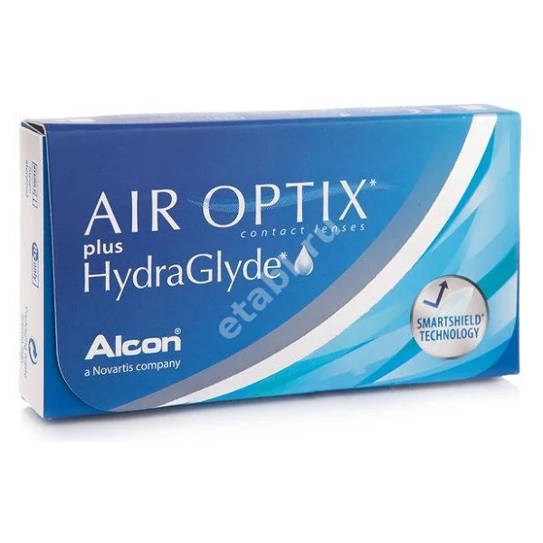 ЛИНЗЫ КОНТАКТНЫЕ AIR Optix Plus HydraGlyde 6шт традиц 1мес дневн б/цв -5.00 8.6 (АЛКОН, США)
