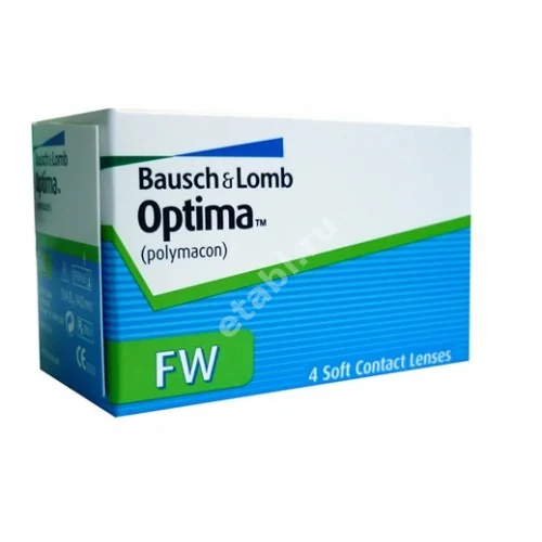 ЛИНЗЫ КОНТАКТНЫЕ Bausch+Lomb Optima FW 4шт традиц 3мес дневн б/цв -4.25 8.4 (Бауш энд Ломб Инкорпорейтед, ФРАНЦИЯ)