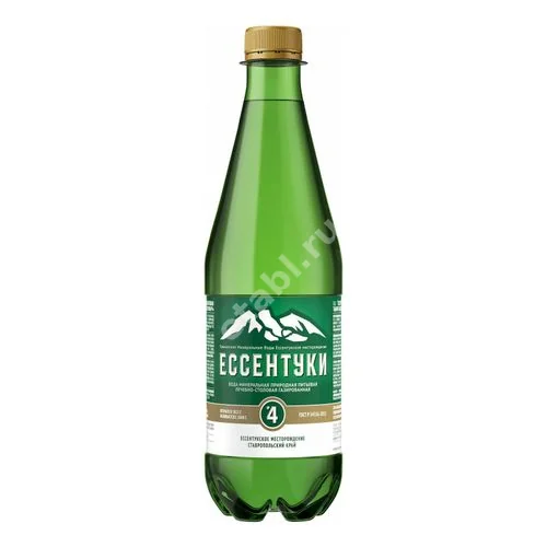 ВОДА МИНЕРАЛЬНАЯ Ессентуки N4 (бут. п/э) 0.5л (Холдинг-розлив, РФ)