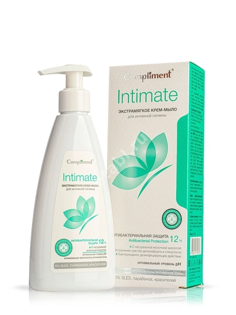 КОМПЛИМЕНТ Intimate крем-мыло для интимной гигиены экстрамягкое 250мл (Тимекс Про ООО, РФ)