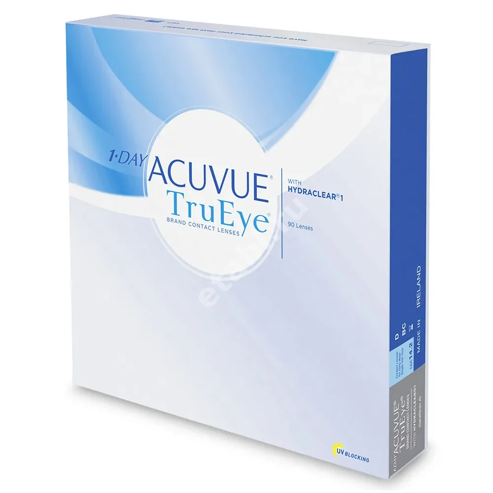 ЛИНЗЫ КОНТАКТНЫЕ 1-DAY Acuvue TruEye 90шт традиц 1день дневн б/цв -3.50 8.5 (Джонсон и Джонсон Вижн Кэер, ИРЛАНДИЯ)