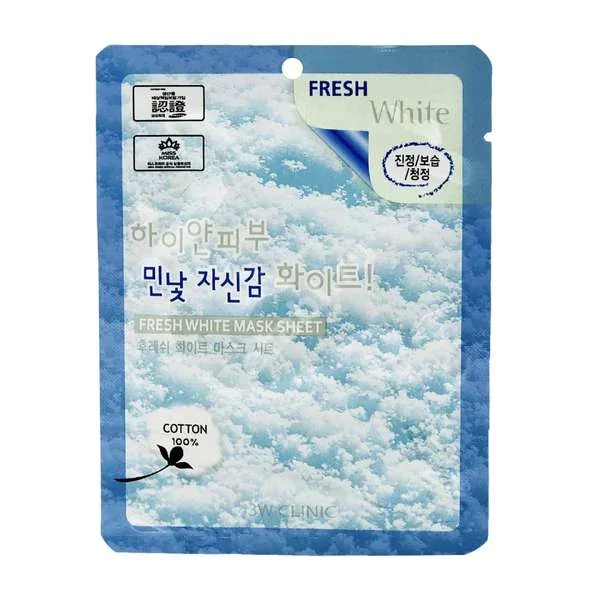 3В КЛИНИК (3W CLINIC) маска ткан с ниацинамидом Fresh white 23мл (Кореана Косметикс, РЕСПУБЛИКА КОРЕЯ)