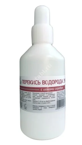 ПЕРЕКИСЬ ВОДОРОДА лосьон с ионами серебра (фл. с распыл.) 3% - 100мл (Биолайн, РФ)