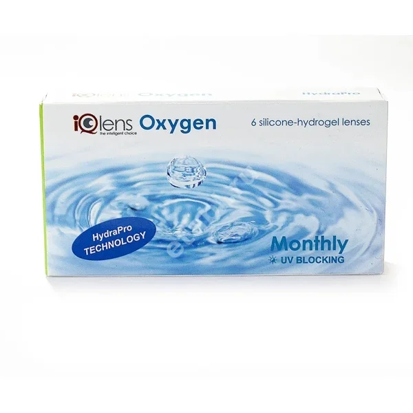ЛИНЗЫ КОНТАКТНЫЕ IQlens Oxygen 6шт традиц 1мес дневн б/цв -5.50 8.6 (Юникон Оптикл, ТАЙВАНЬ)