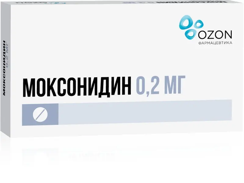 МОКСОНИДИН табл. п.п.о. 0.2мг N28 (ОЗОН, РФ)