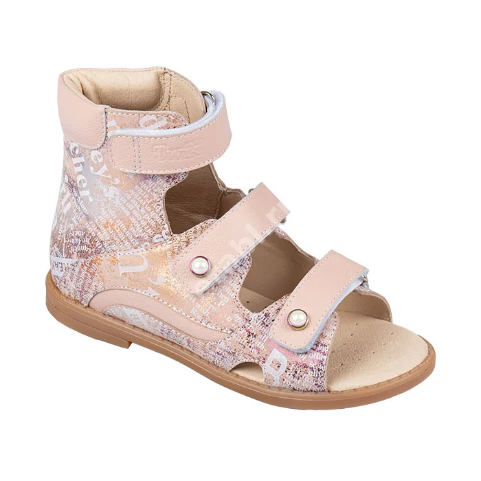 ОБУВЬ для девочек Тривес сандали-берцы вальгус арт.TW-176-17 р.29 пудровый (Тривес ООО, РФ)