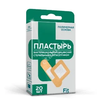 ПЛАСТЫРЬ бактерицид. Fit набор (1.9х7.2см 15шт, 3.8х3.8 5шт) полимер беж. N20 (Чангжоу Хуалиань Хэлс Дрессинг, КИТАЙ)