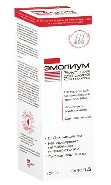 ЭМОЛИУМ эмульсия для сухой кожи головы 100мл (АЛЬВОГЕН , ПОЛЬША)