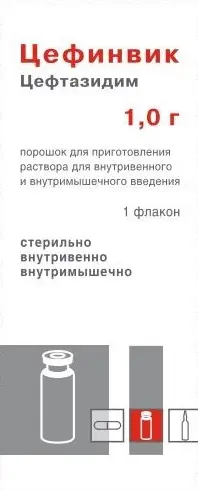 ЦЕФИНВИК пор. д/р-ра для в/в и в/м введ. (фл.) 1г N1 (Красфарма, РФ)