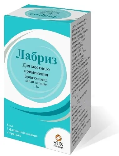 ЛАБРИЗ капли глазн. (фл.-кап.) 1% - 5мл N1 (САНФАРМА, ИНДИЯ)