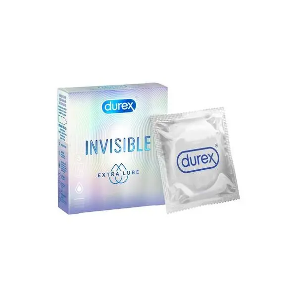 ДЮРЕКС (DUREX) Invisible презервативы ультратонкие Extra Lube N3 (РЕКИТТ БЕНКИЗЕР, КИТАЙ)