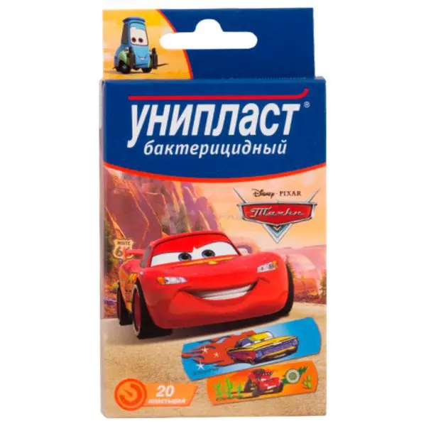 ПЛАСТЫРЬ бактерицид. Унипласт набор Тачки полимер с рис. N20 (ВЕРОФАРМ, РФ)