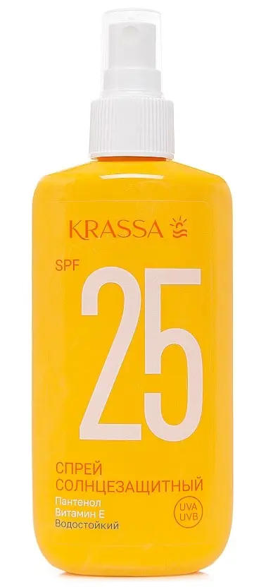 КРАССА (KRASSA) спрей солнцезащит SPF25 150мл (Красса-Косметикс, РФ)