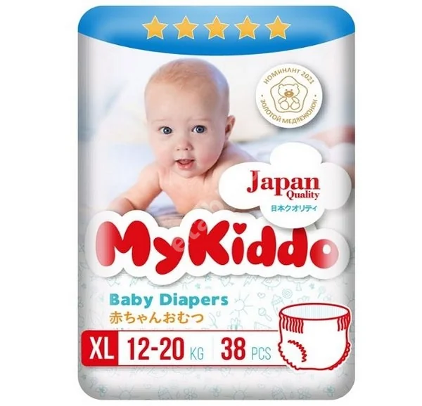 МАЙКИДДО (MYKIDDO) подгузники-трусики Премиум 12-20кг р.XL N38 (Цюаньчжоу Дафэн Импорт энд Экспорт, КИТАЙ)