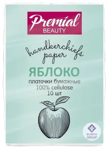 ПЛАТКИ НОСОВЫЕ однораз. N10 Яблоко (Бумфа Групп, РФ)