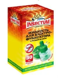 ИНСЕКТУМ (INSECTUM) жидкость от комаров д/эл. фумигатора 45 ночей 30мл (Корсарус, РФ)