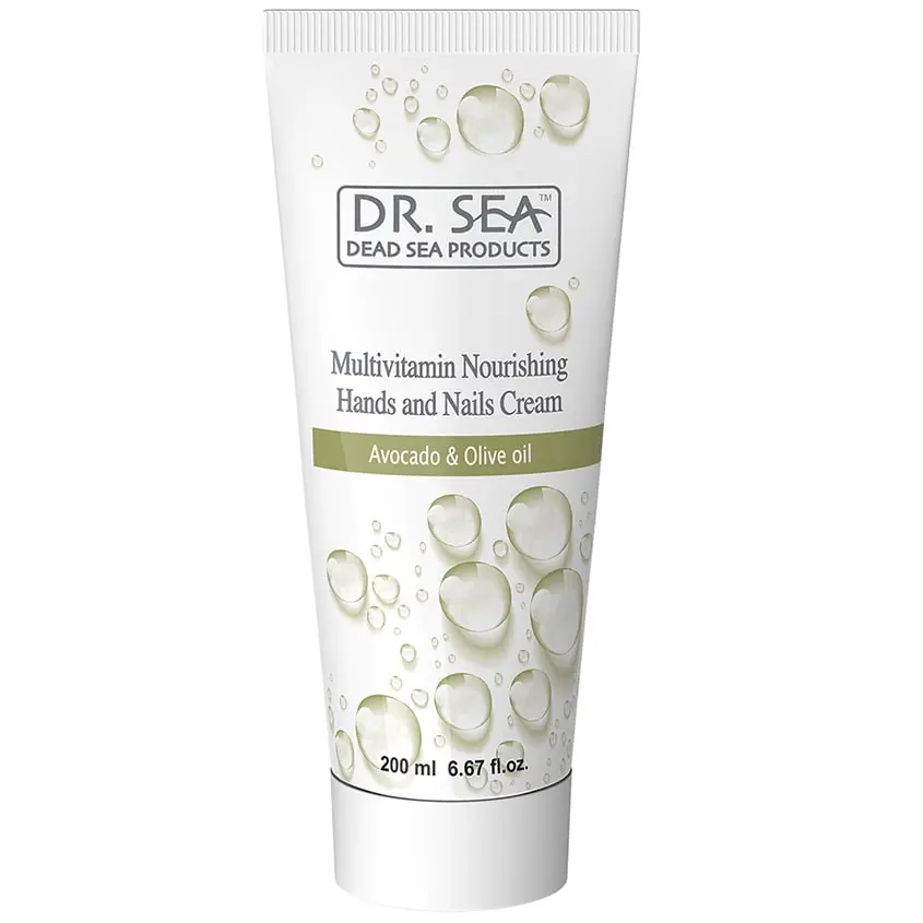 ДОКТОР СИ (DR. SEA) крем для рук/ногтей мультивитаминный  масло Авокадо/Оливы 200мл (Фарма Натуралис, ИЗРАИЛЬ)