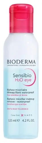 БИОДЕРМА Сенсибио H2O ср-во для кожи вокруг глаз/губ очищающ двухфазное мицеллярное 125мл (Наос Лаборатория Биодерма, ФРАНЦИЯ)