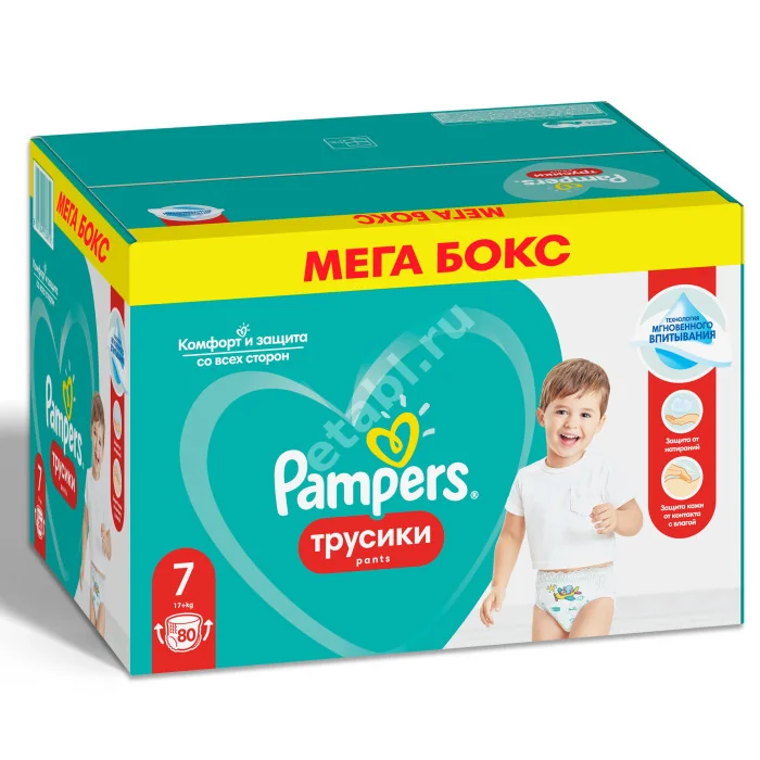 ПАМПЕРС подгузники-трусики Pants 17кг+ р.экстра лардж+ N80 (Проктер энд Гэмбл  ГмбХ, РФ)