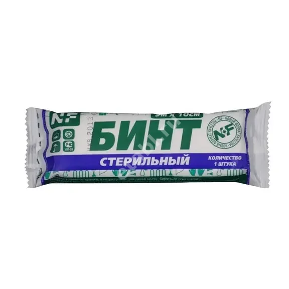 БИНТ МАРЛЕВЫЙ стер. 5х500см (инд.уп.) (Ньюфарм, РФ)