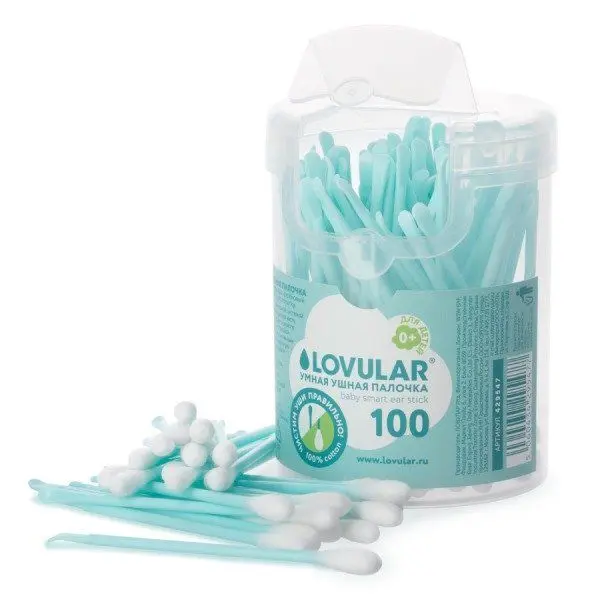 ВАТНЫЕ ПАЛОЧКИ детские (банк.) N100 (Ловулар, КИТАЙ)