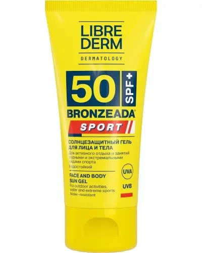 ЛИБРИДЕРМ Бронзиада Sport гель для лица/тела солнцезащит SPF50 150мл (ДИНА+, РФ)