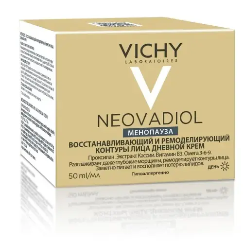 ВИШИ (VICHY) Неовадиол крем для лица дневной восстанавливающий и ремоделирующий контуры 50мл (Лореаль С.А., ФРАНЦИЯ)