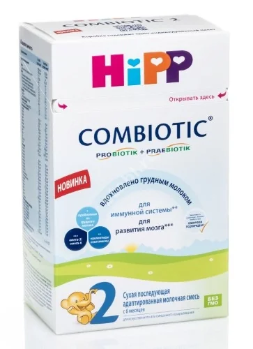 ХИПП (HIPP) Комбиотик смесь сухая молочная 2 6м+ 300г (Мильхвирстшафтлихе Индустри ГенильшафтГерфорд, ГЕРМАНИЯ)