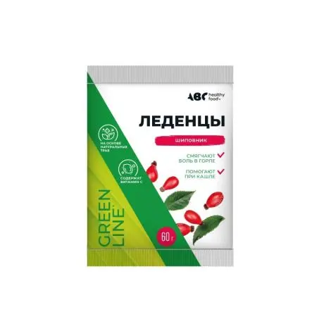 ЛЕДЕНЦЫ карамель 60г N1 Витамин С/Шиповник (Гуслица/Асгард ООО, РФ)