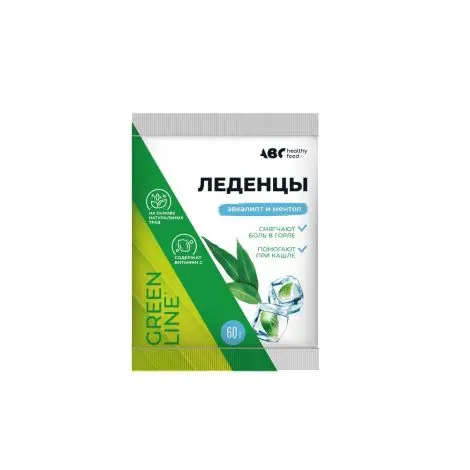 ЛЕДЕНЦЫ карамель 60г N1 Витамин С/Эвкалипт/Ментол (Гуслица/Асгард ООО, РФ)