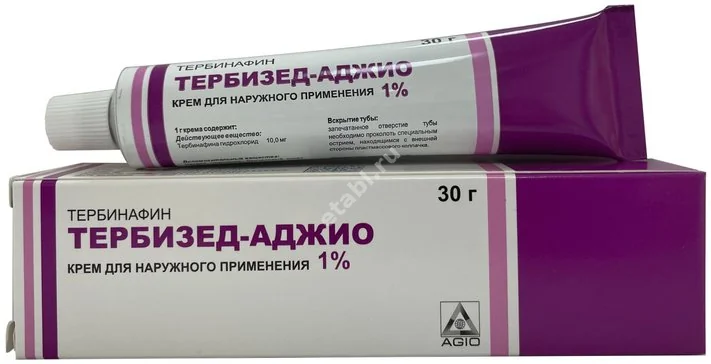 ТЕРБИЗЕД крем (туба) 1% - 30г N1 (Аджио Фармацевтикалз, ИНДИЯ)